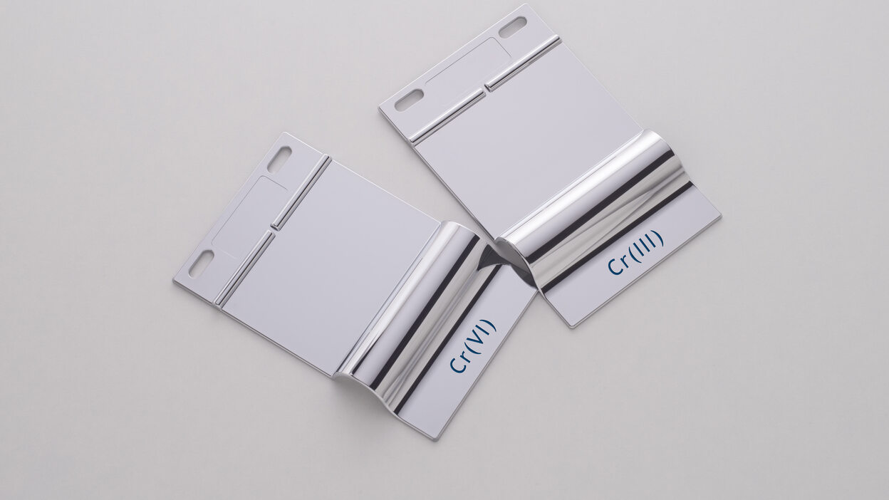 SurTec 883 XT provides an identical colour shade to classical chromium layers, both visually and by colour measurement according to L*a*b* scale